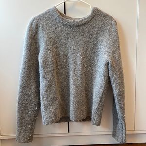 J.Crew puffy shoulder Alpaca sweater